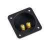 vaschetta  masteraudio ma482 vaschetta 2 contatti dorati a vite QUADRATA